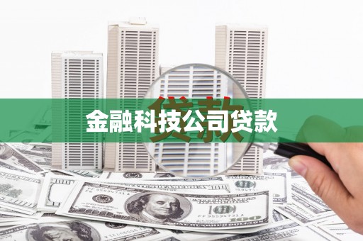 小金金融科技公司贷款