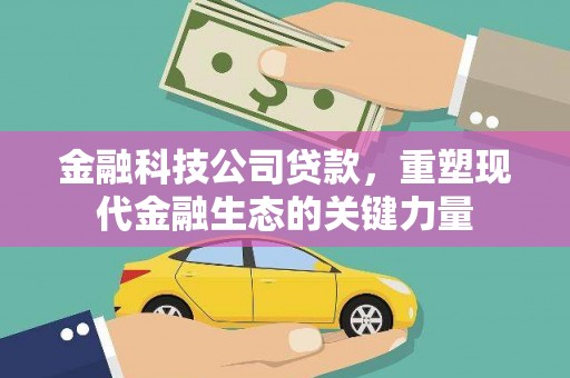 小金金融科技公司贷款，重塑现代金融生态的关键力量
