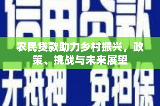 小金农民贷款助力乡村振兴，政策、挑战与未来展望
