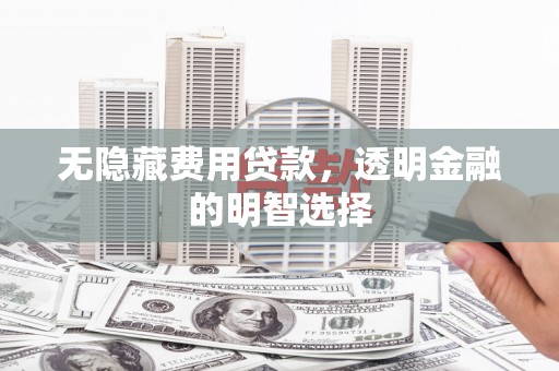小金无隐藏费用贷款，透明金融的明智选择