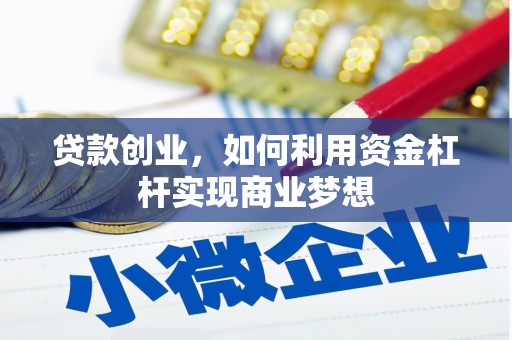 小金贷款创业，如何利用资金杠杆实现商业梦想