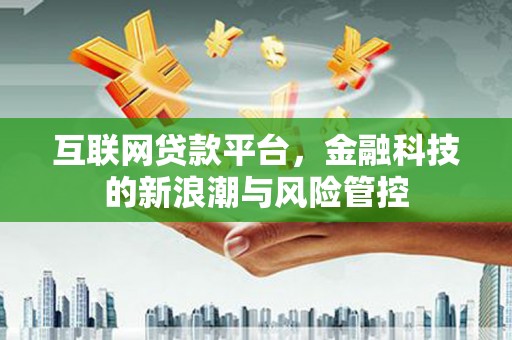 小金互联网贷款平台，金融科技的新浪潮与风险管控