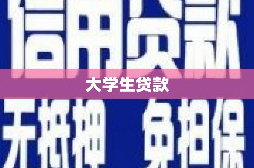 小金大学生贷款
