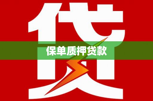 小金保单质押贷款