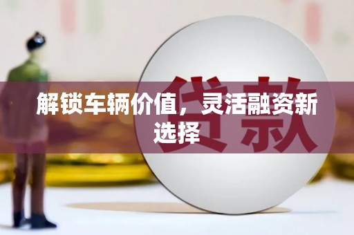 小金解锁车辆价值，灵活融资新选择