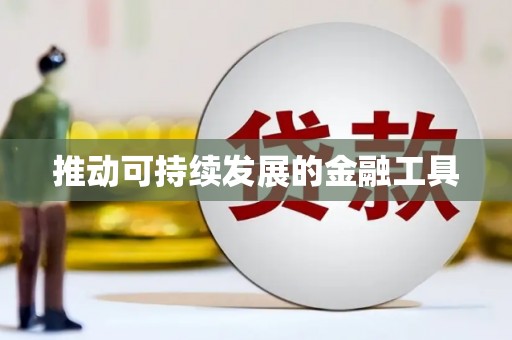 小金推动可持续发展的金融工具
