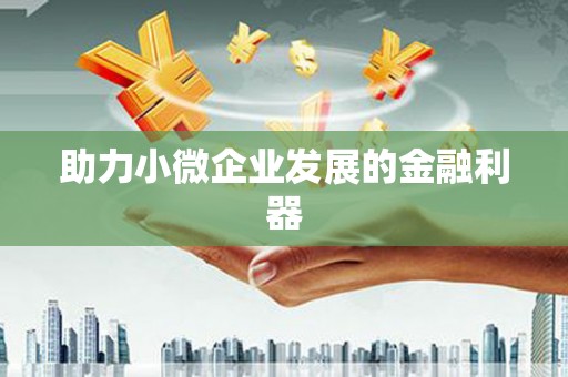 小金助力小微企业发展的金融利器