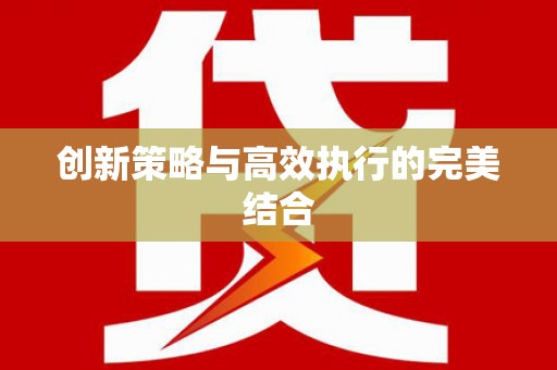 小金创新策略与高效执行的完美结合