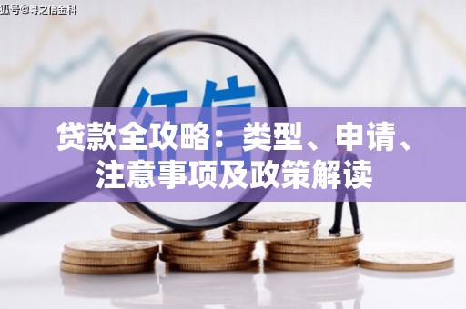小金贷款全攻略：类型、申请、注意事项及政策解读