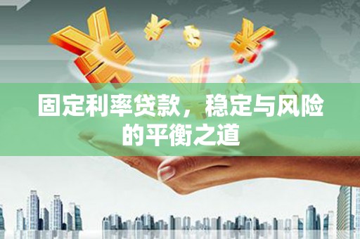 小金固定利率贷款，稳定与风险的平衡之道