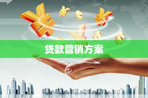 小金贷款营销方案
